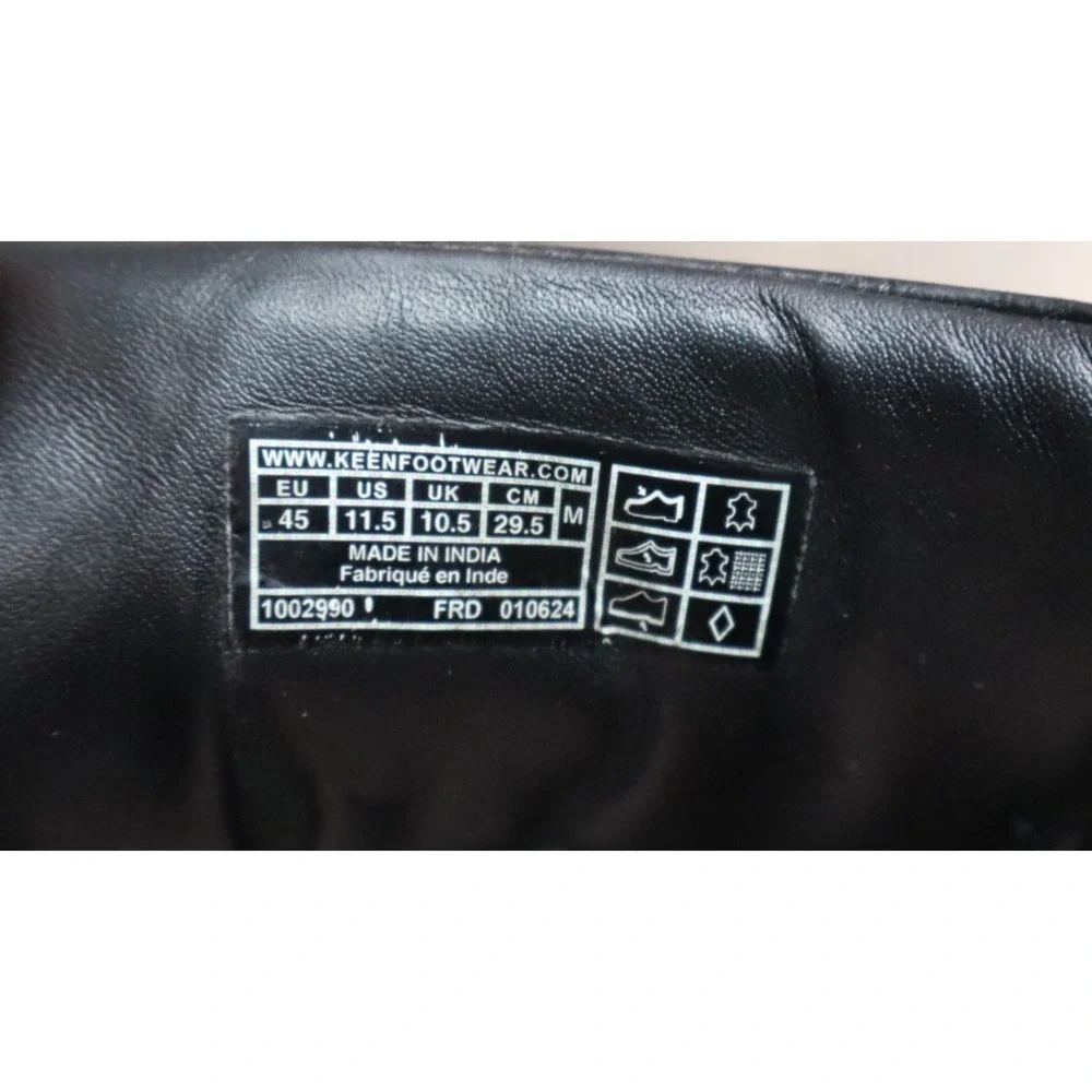 KEEN Austin Mens Black Leather Oxford Shoes Size 11.5‎ US